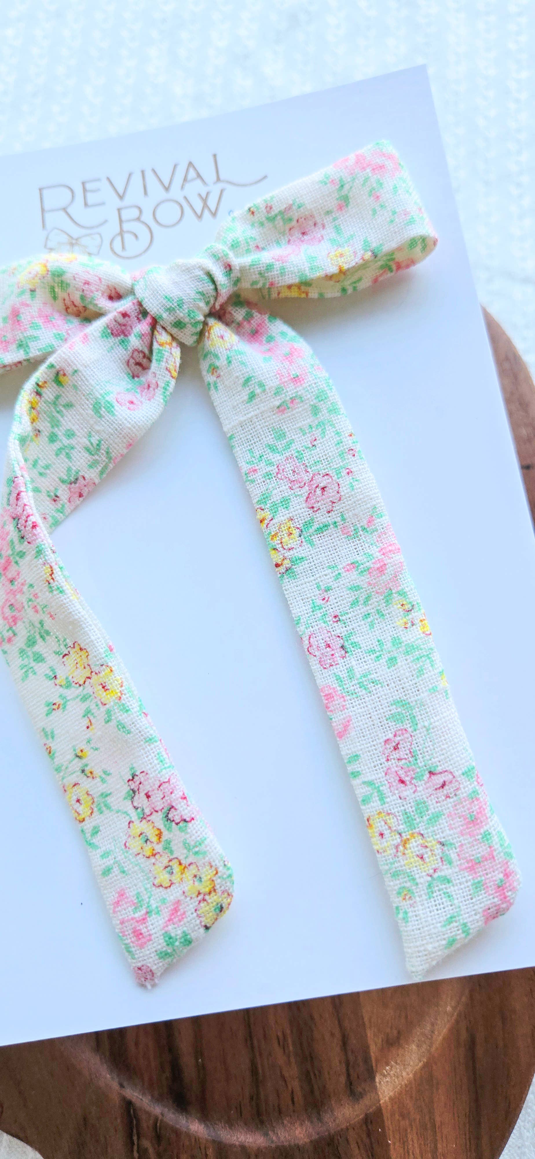 Long Tail Ribbon Bow on Clip • Ginny Floral