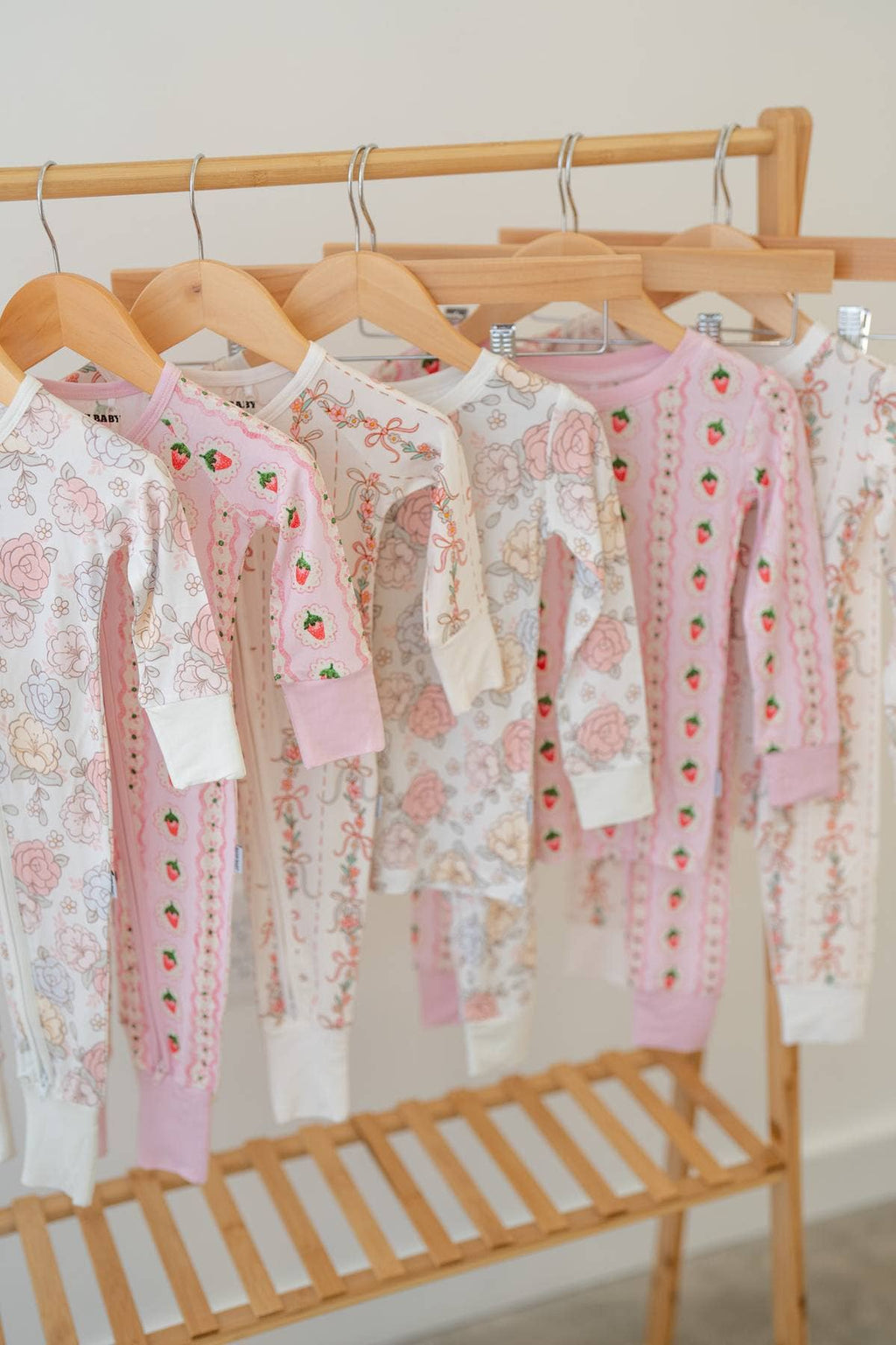 Blue Pastel Floral Bamboo Pajamas| Two-Piece PJ Set