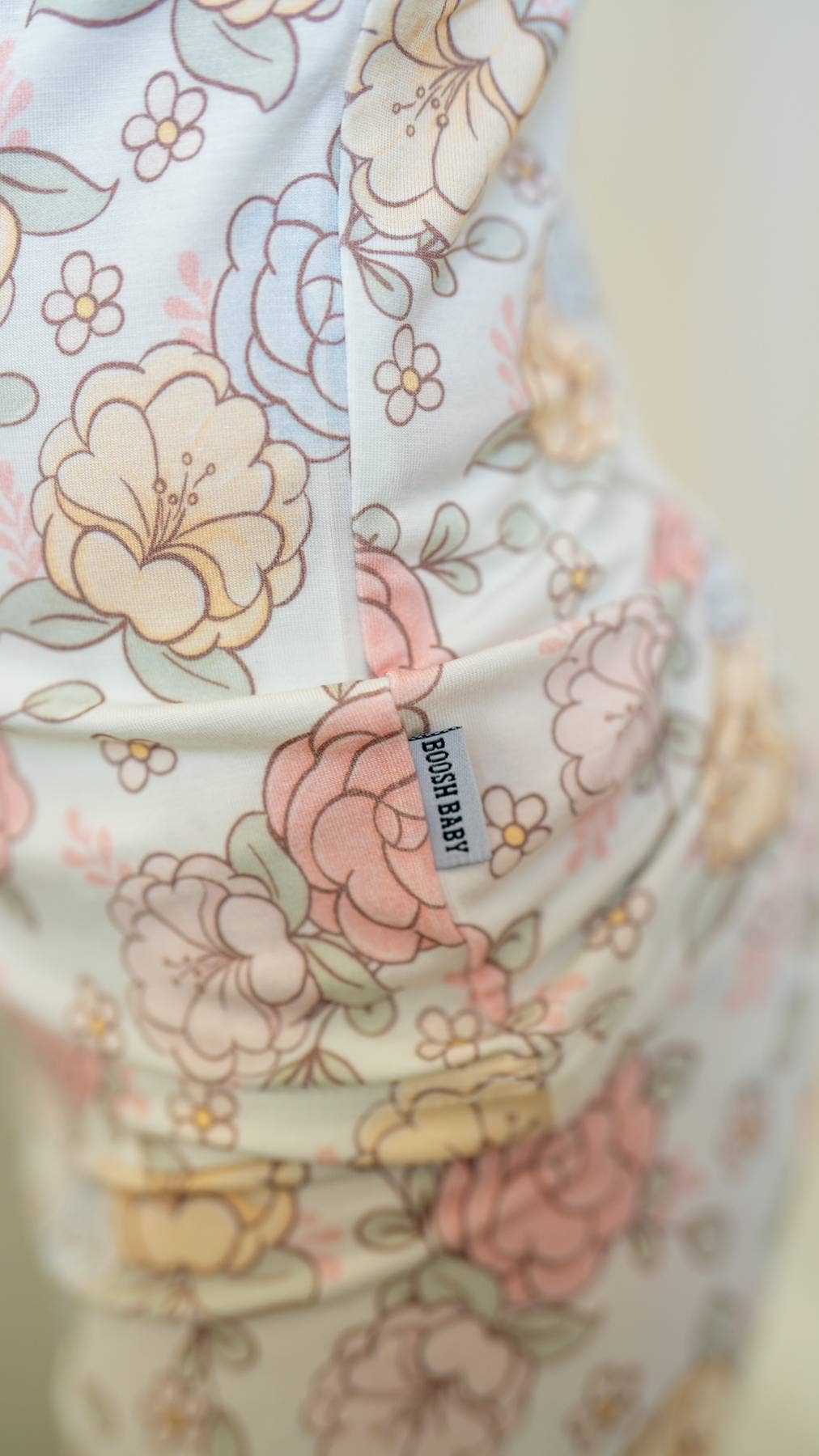 Blue Pastel Floral Bamboo Pajamas| Two-Piece PJ Set