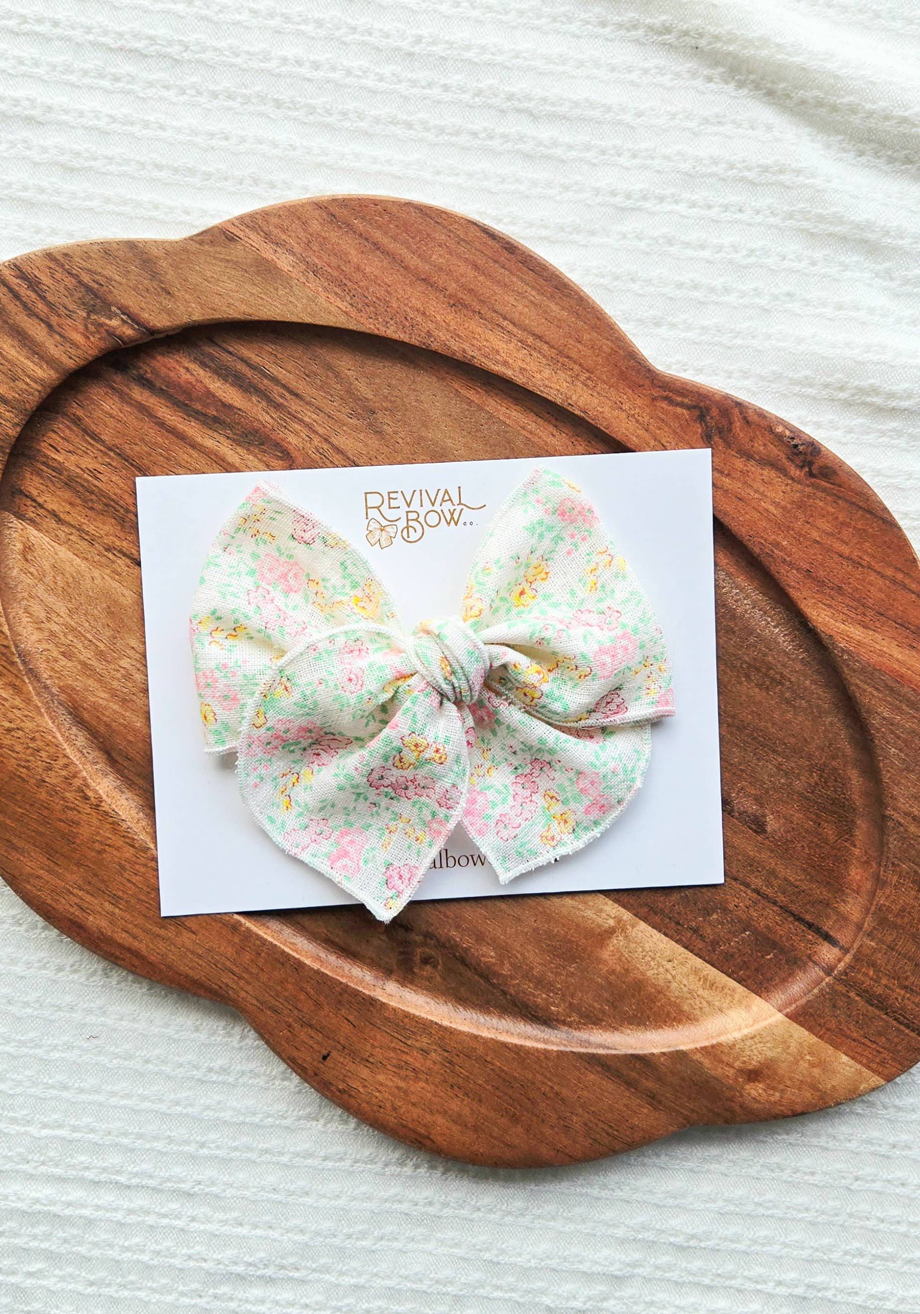 Fable Bow on Clip • Ginny Floral