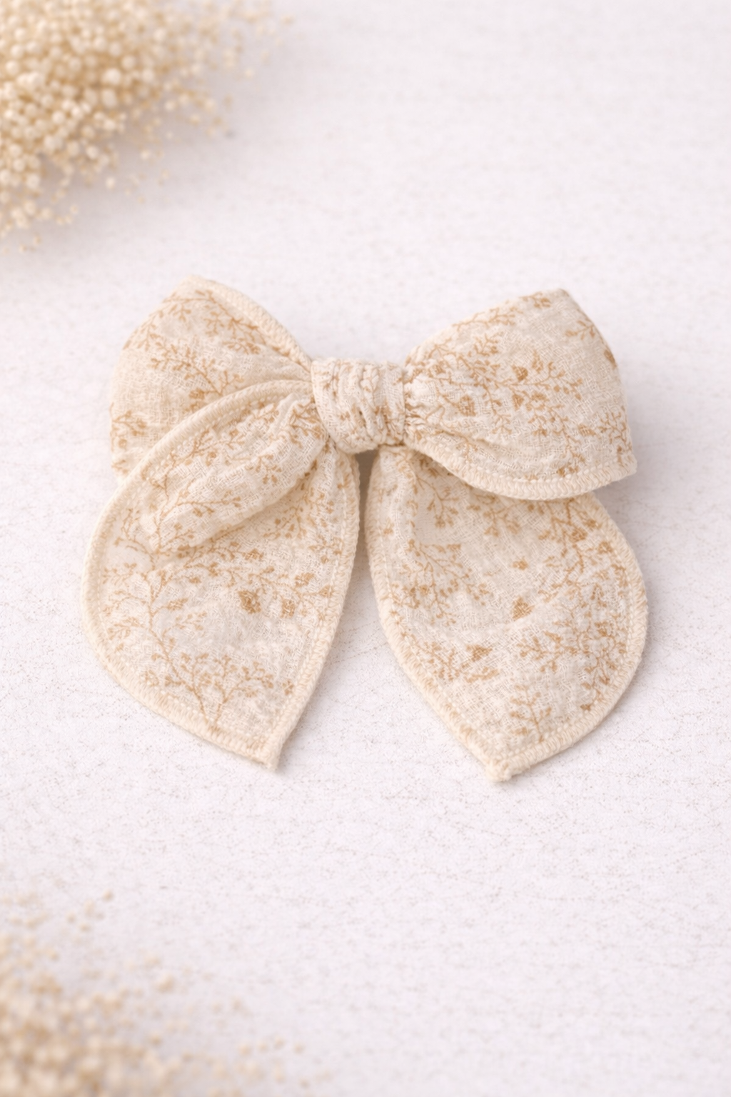 Soft Wheat Gauze Bow