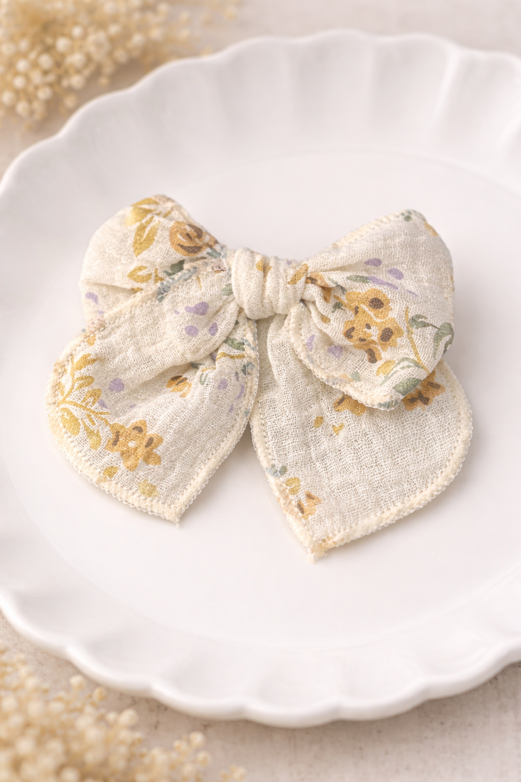 Wildflower Yellow Bow